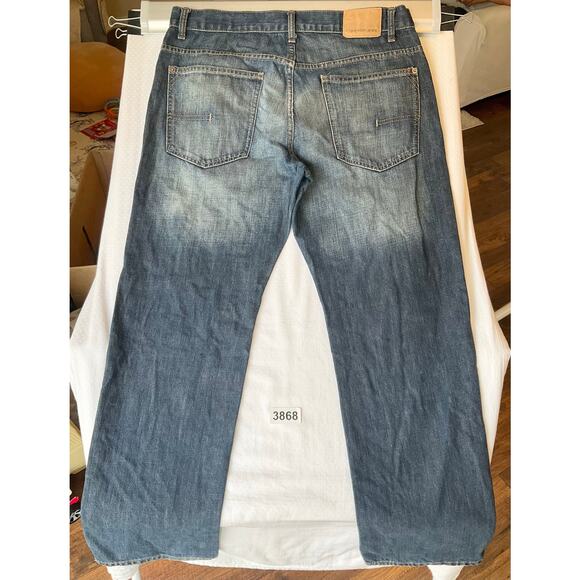 CALVIN KLEIN JEANS Men Straight Jeans size 34 Blue Mid Rise - Picture 9 of 11